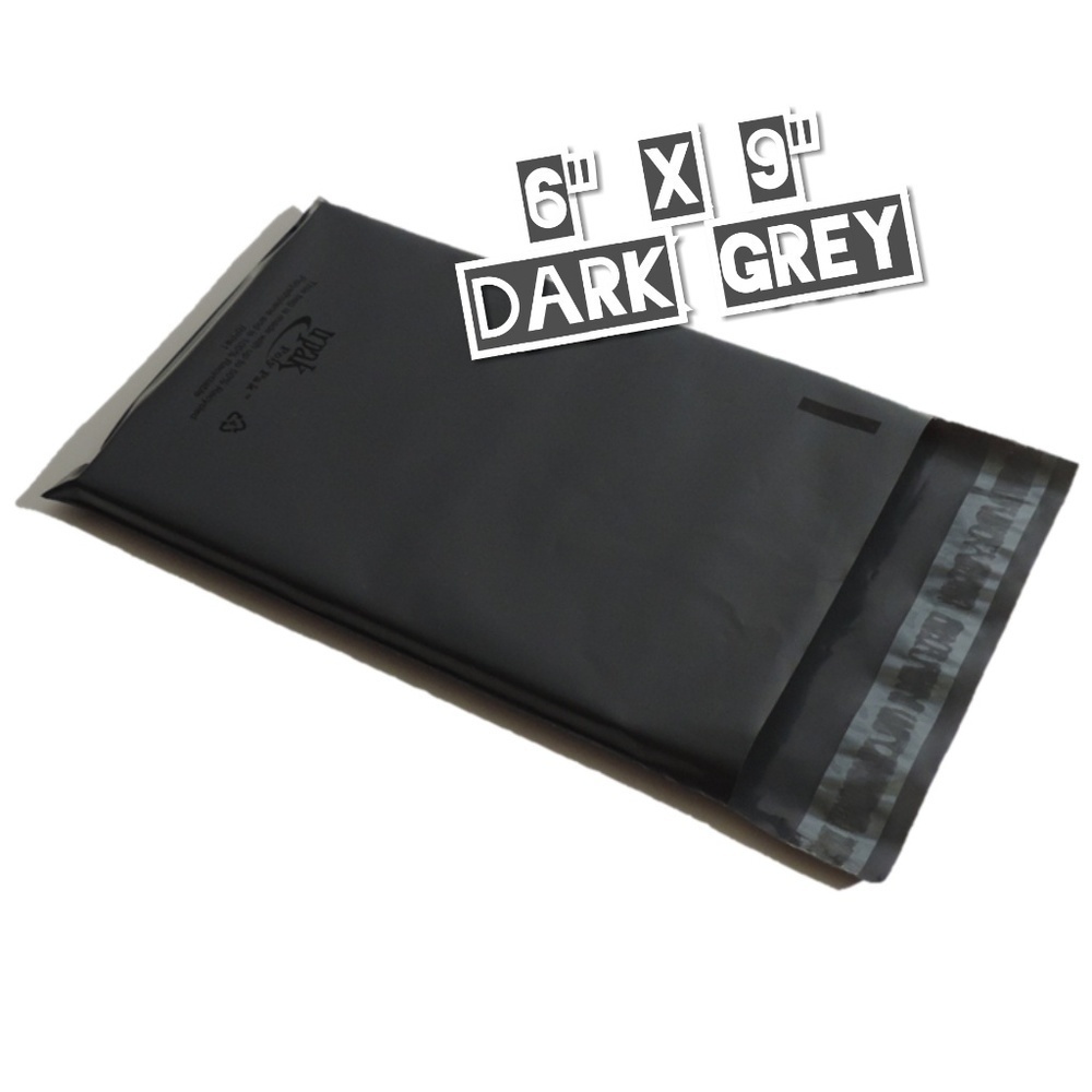 50 Poly Mailers 6x9 Dark Grey - Picture 4 of 4